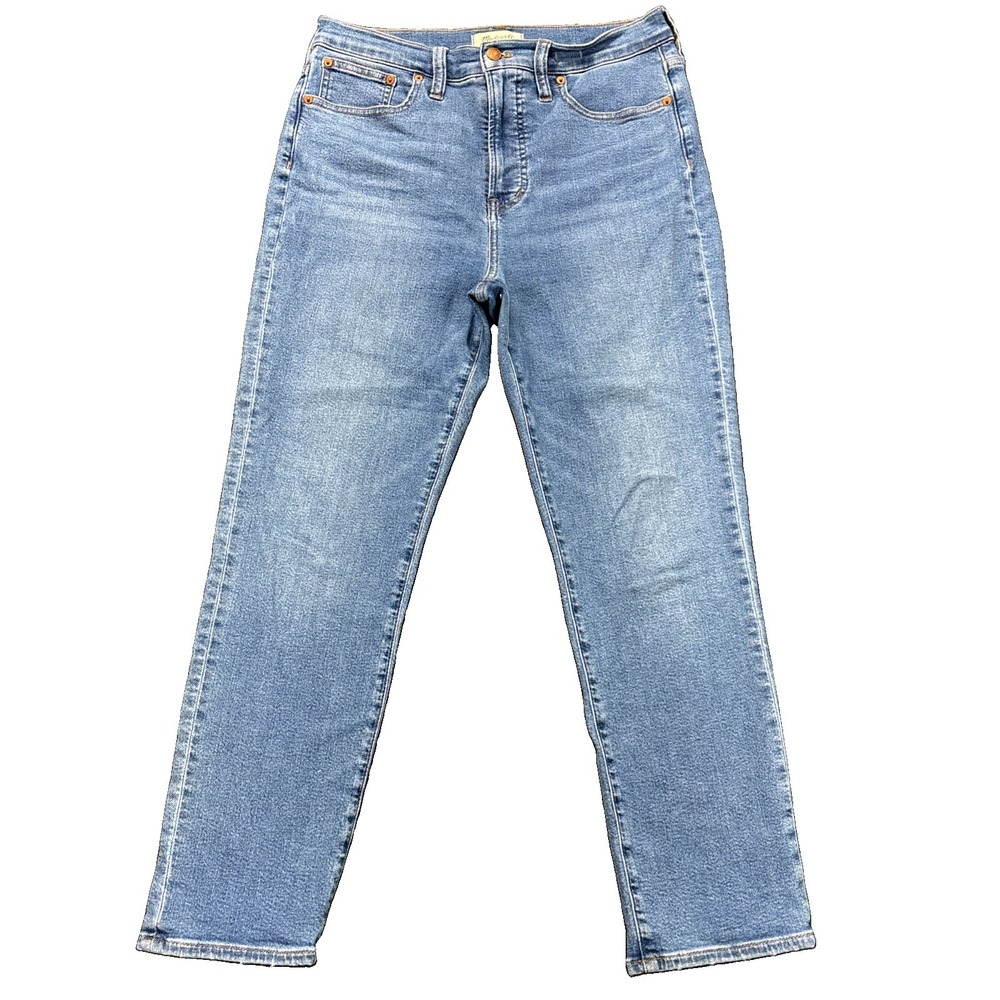 Madewell The Perfect Vintage Jeans Womens 29 (30x27) Straight Leg Stretch Denim